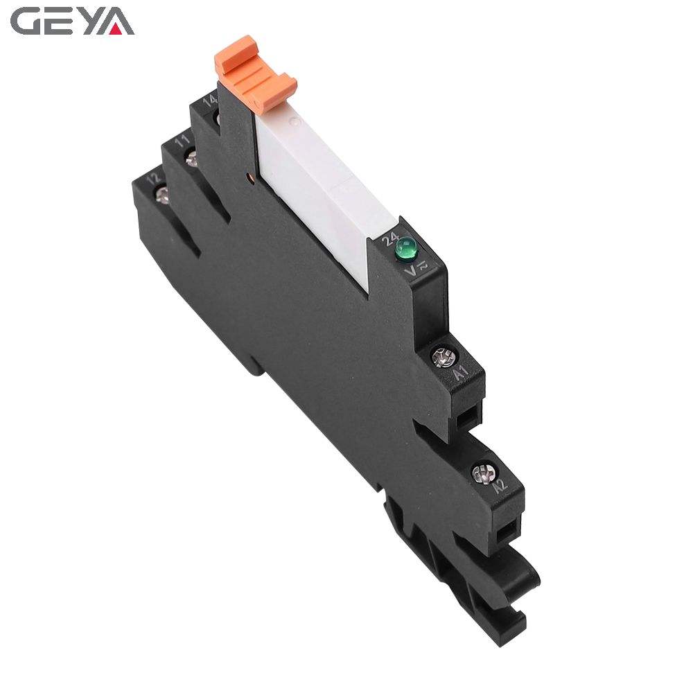 GEYA FY-41F-1 AC/DC24V Hongfa Relay with Socket 1 Channel Relay Module 12V 24V AC DC Relay Board Electronic