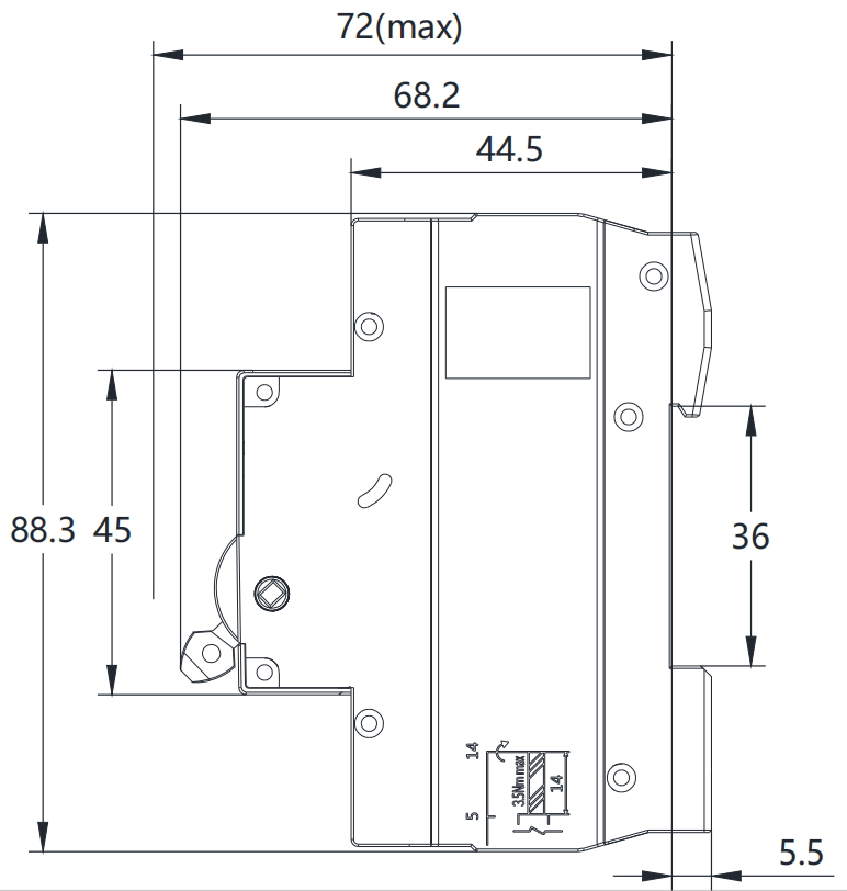 GEYA GYM9H-125-1P 125A AC Mini MCB MCCB Electrical Moulded case Arc Fault Circuit Breaker 10ka Breaker Manufacture 400V