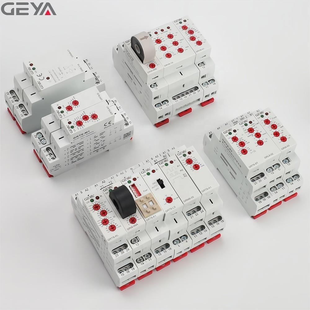 GEYA GRT8-EC-230 AC230V DC24V on Delay  off Two Delay Modes Dual Function Time Relay