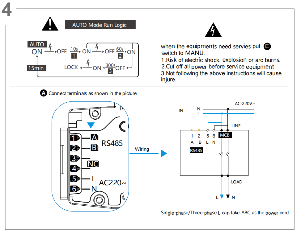 GEYA GYAR9-AC-G AC~220V Ac Dc RS485 Remote Control Automatic Reclosing Auto Recloser Mcb Circuit Breaker RCD