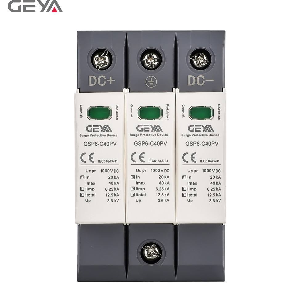 GEYA GSP6-C40PV 1000V 3P Surge Protector Price 3 Phase Surge Arrester protection Device spd Dc spd 1000v