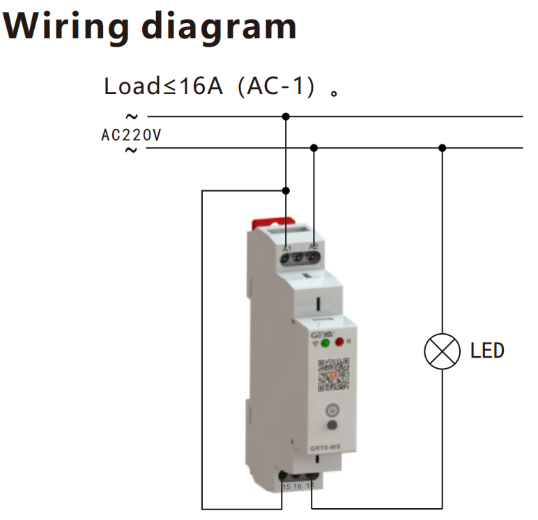 GEYA GRT8-WS WIFl Time-control Relay AC/DC110V-240V Tuya Smart Adjustable Timer Relay