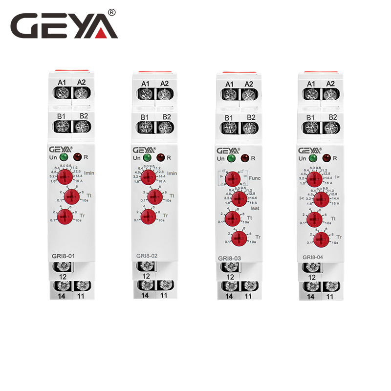 GEYA GRI8-02 0.5A 0.05 0.5A Low Stock  Current Monitoring Relay