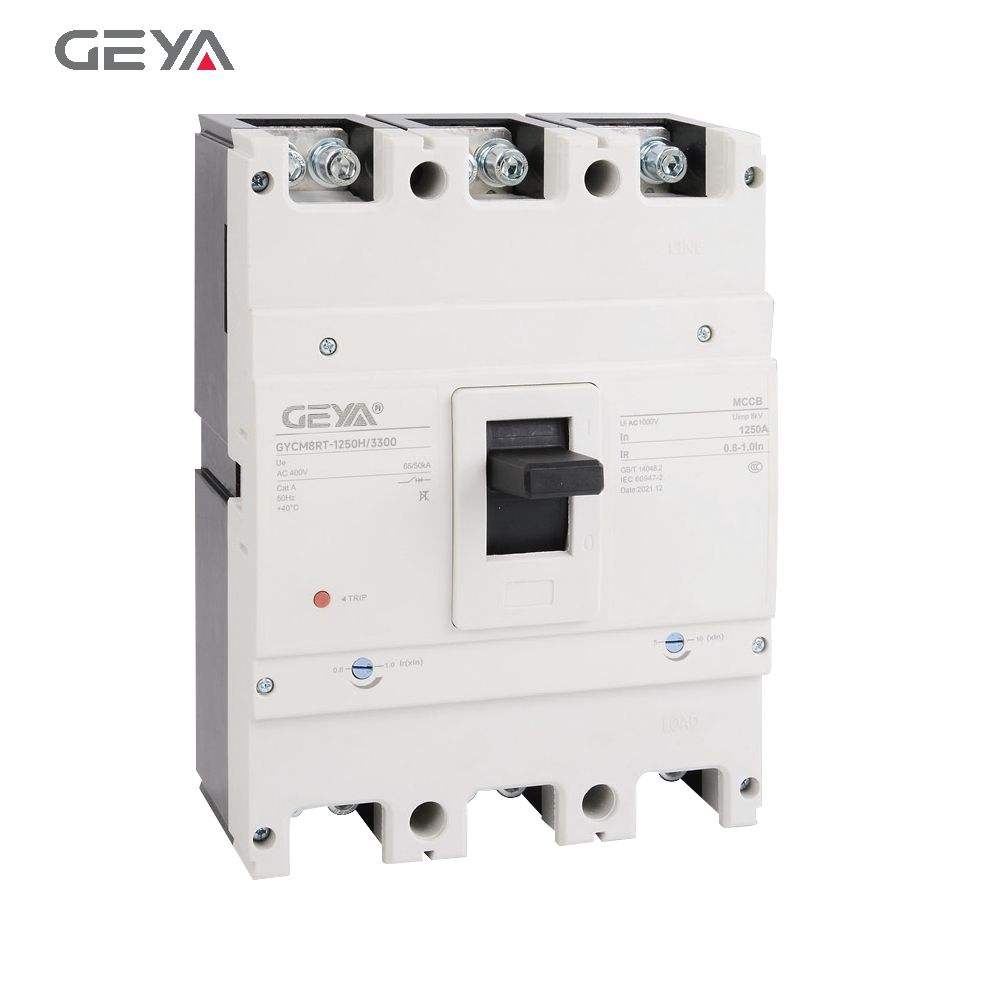 NEW GEYA  4Pole Smart MCCB with Auto Reclosing Function LCD Screen Intelligent Moulded Case Circuit Breaker 800A