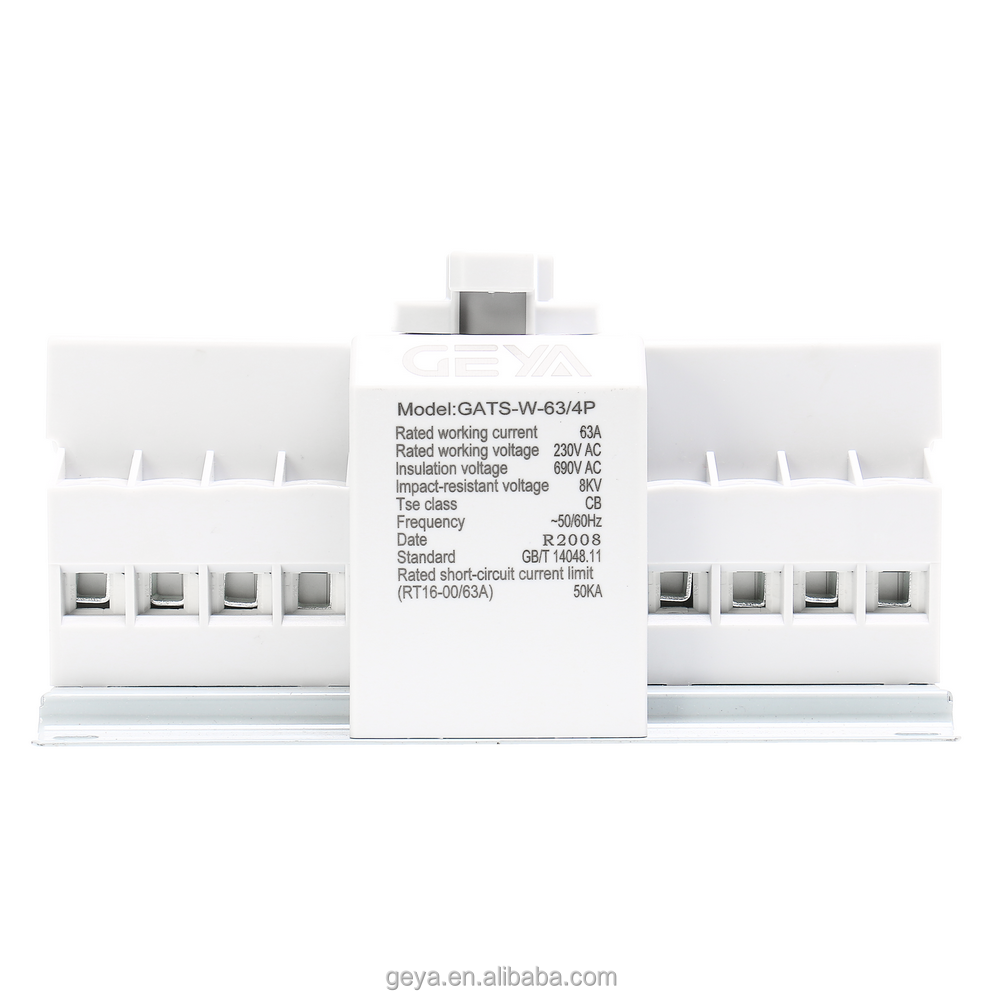 GEYA Single Generator Changeover Switch 3 Phase Ats Controller Dual Power Manual Automatic Transfer Switch for Generator
