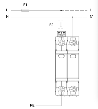 GEYA GSP9-12.5 2P 12.5KA SPD Surge Arrester