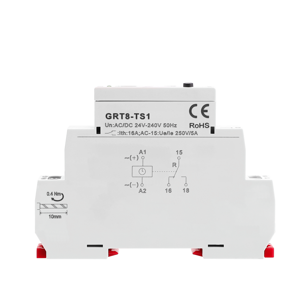 GEYA GRT8-TS1-240 AC DC 24V 240V 1SPDT Staircase Switch Time Control Relay for Lighting Control