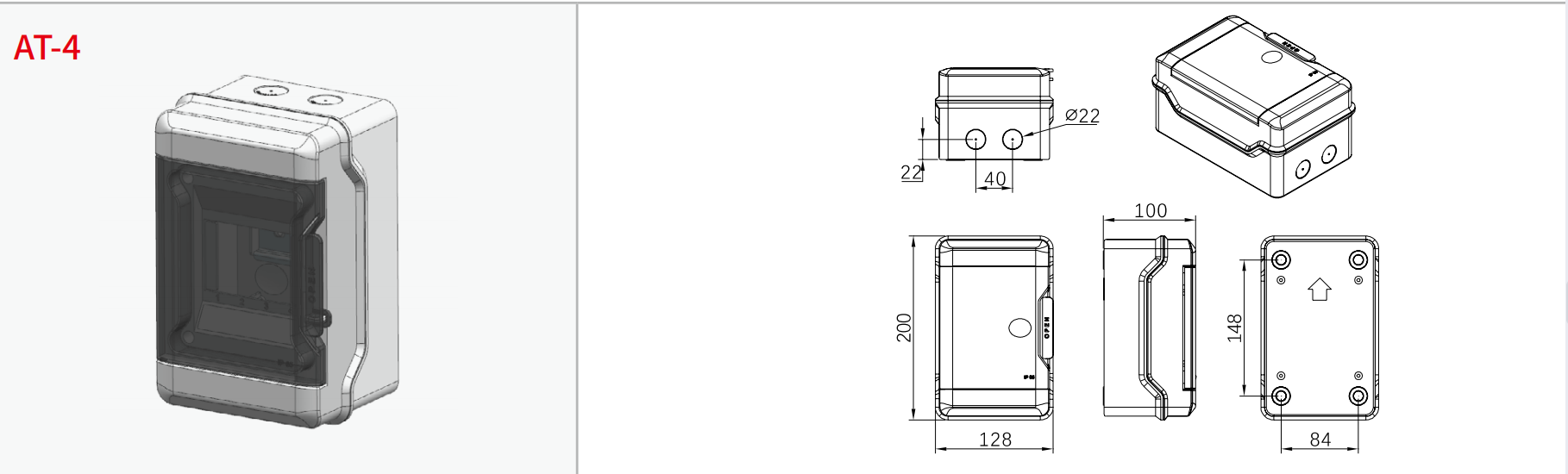 GEYA Pc ABS HA CE ROHS IP65 Plastic Enclosure 4-36 Ways Outdoor Waterproof 4way 8way Mcb Distribution Breaker Box OEM ODM