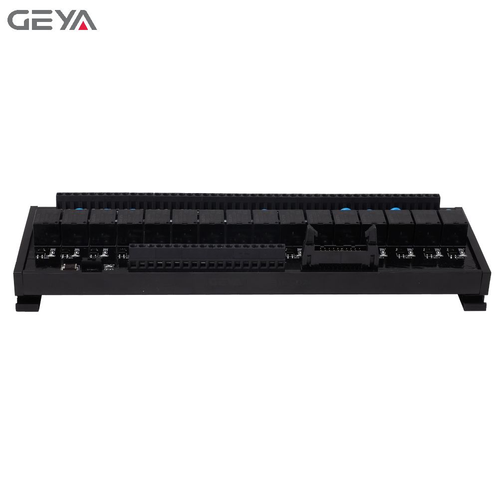 GEYA FY-T73-16C-12V 24V Channel 1SPDT 1NC1NO 5V Relay Module  12V 24V DC 16 Relay Module Control Board Din Rail Modbus T73 Relay