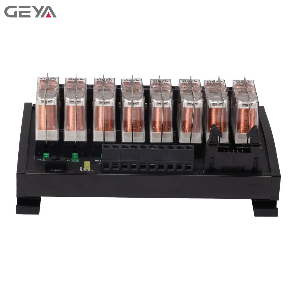 GEYA FY-2NG2R-6C 6 Channel Relay Board Electronic DPDT PLC 12V 24V AC DC Relay Board
