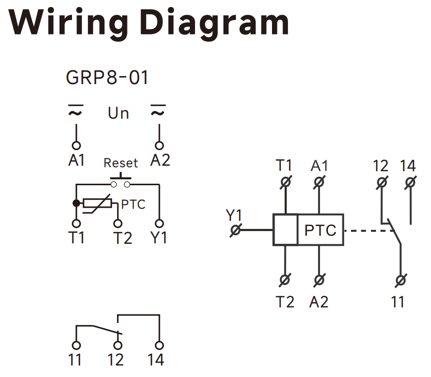 GEYA GRP8-01 AC/DC 24-240V Thermistor Motor protection Ptc Relay Fridge for Compressor Motor Start