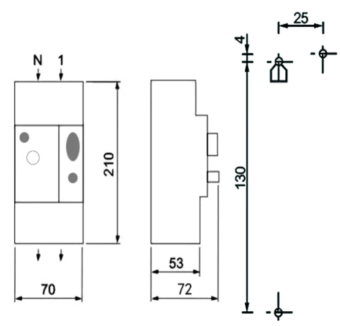 GEYA PG 230500 France Type PG 5A/10A/15A Adjustable Earth Leakage Circuit Breaker PG White Button Model 10-30A