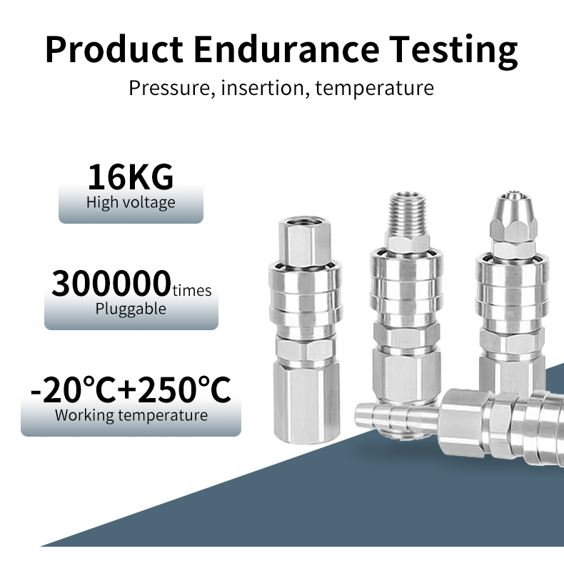 GEYA C-Type Self-locking Pneumatic Quick Connector Air Coupler Quick-Connect Stainless Steel 304 SH PH SM PM SF PF