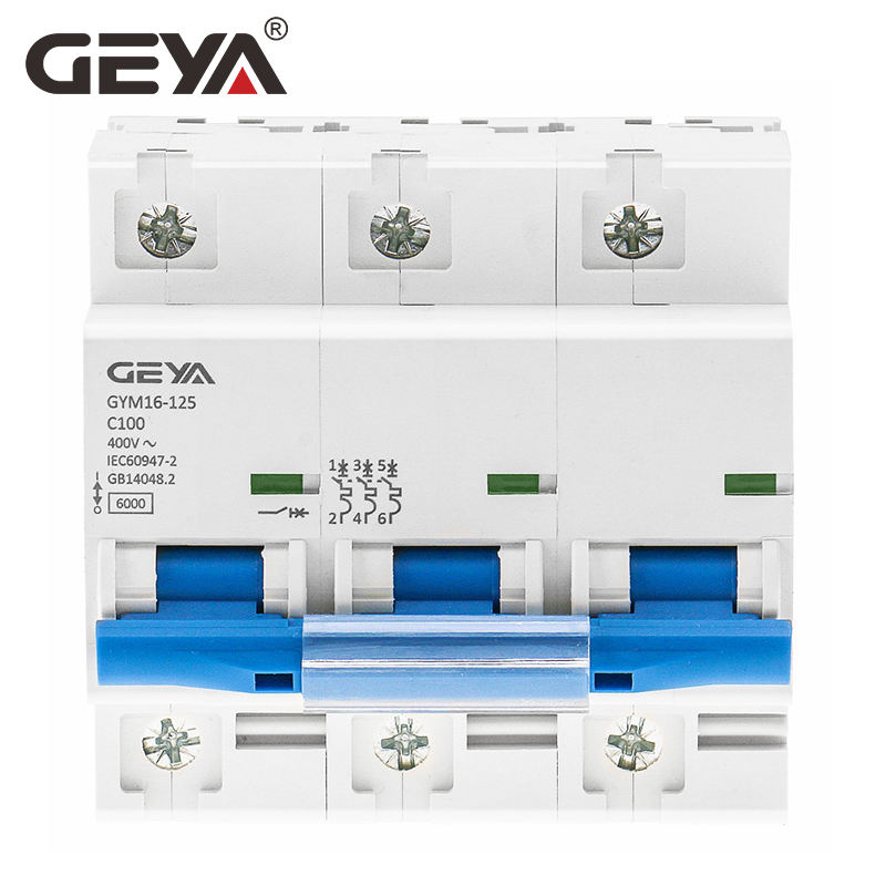 GEYA Original GYM16 80A 100A 125A 3P AC DC MCB NC100H Miniature Circuit Breaker