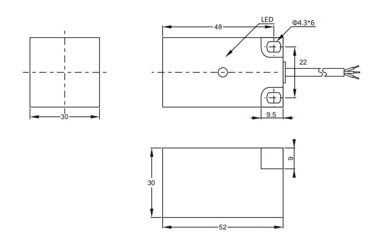 GEYA GYAG15-Q30-NA Inductive Sensor 15mm NPN Normally Close Proximity Switch Inductive Proximity Sensor