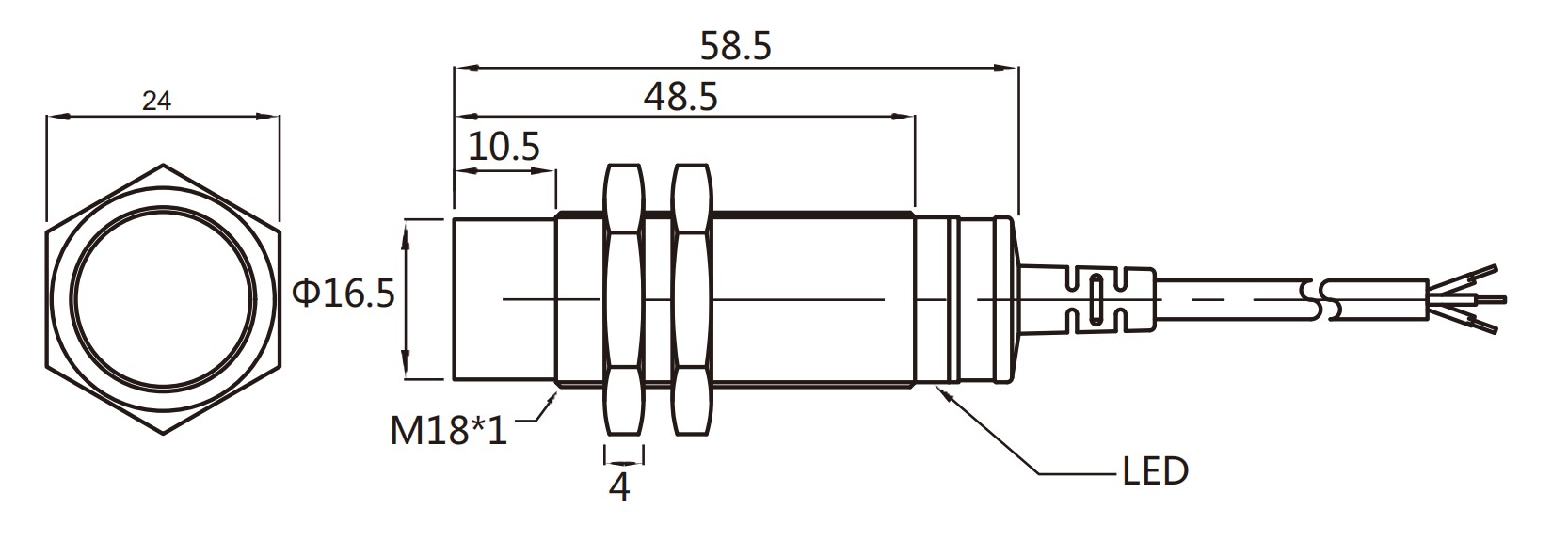 GEYA NPN NO Proximity Sensor Switch  2mm 4mm  5mm Cylindrical DC 6-36V NPN 200ma Normally Open/ Closed Customized