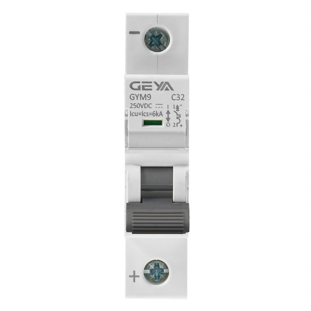 GEYA DC Mini Circuit Breaker Manufacturer MCB GYM9 1P 10A 250V Mini OEM ODM PV Solar System Disyuntor Low Voltage