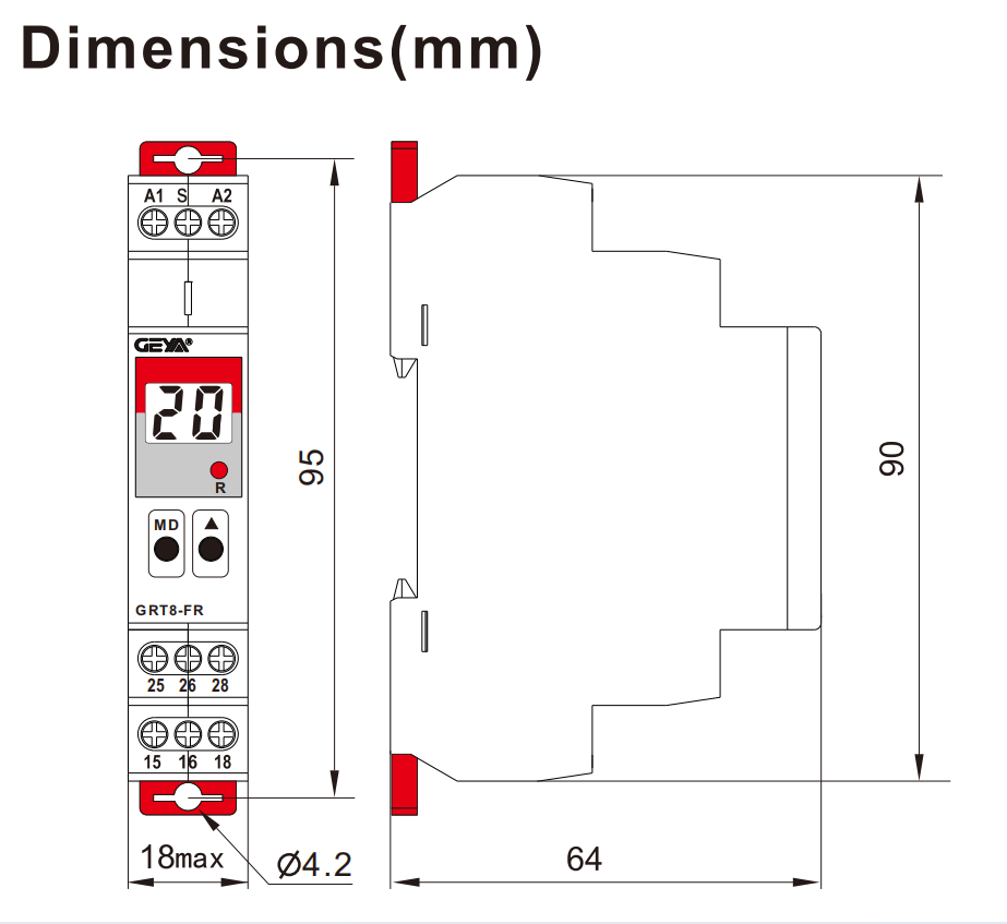 GEYA Forward and Reverse Control Delay Time Relay  of the Motor Digital Time Timer Relay Manufacture AC/DC 12V-240V