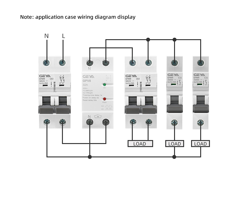 GEYA GPV8 High Quality Voltage Protector Over-Voltage Protection Circuit Breaker for Self Reset After Fault