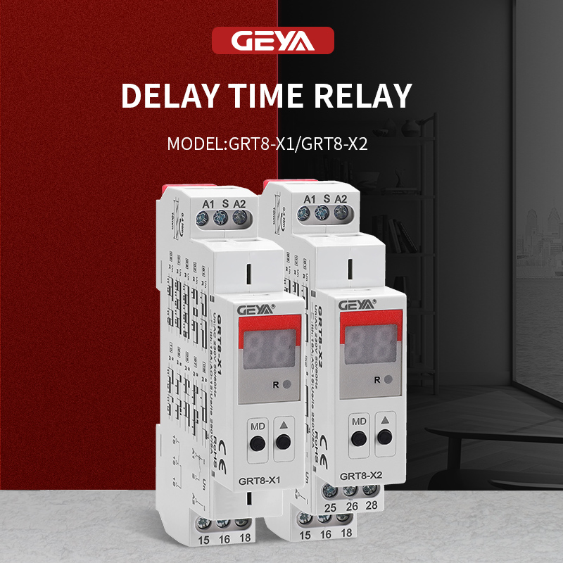 GEYA GRT8-X1-240 AC DC 12V 240V 0.1s-99day Pulse Generator Start-stop on OFF Delay Digital Setting Time Relay