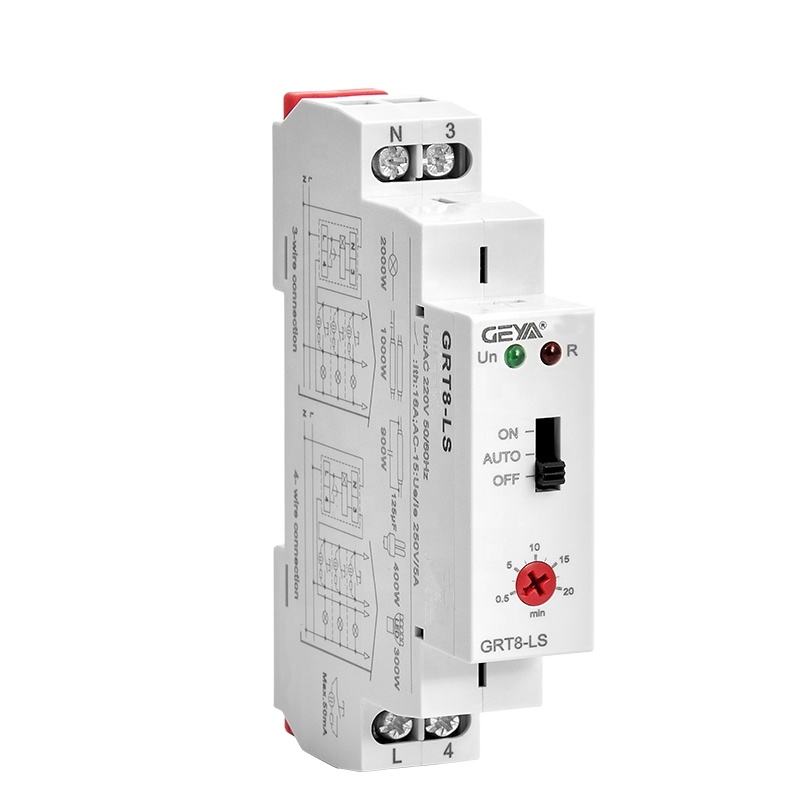 GEYA GRT8-LS Staircase Light Time Switch Relay Timer Controller 220V 230V Staircase Corridor Light Control Timers