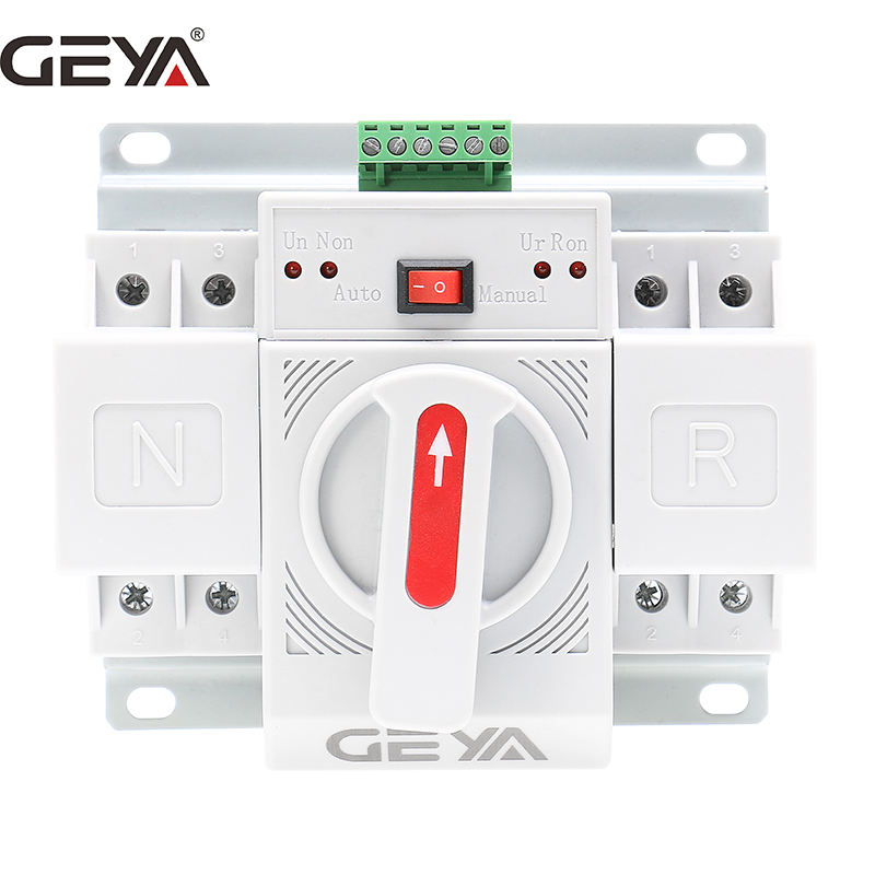 PC Ats Automatic Dual Power Transfer Switch 2p Wifi Double Throw Switch Ats 2p 100 Amp 100A CE ISO CB ROHS GEYA OEM ODM AC 400V
