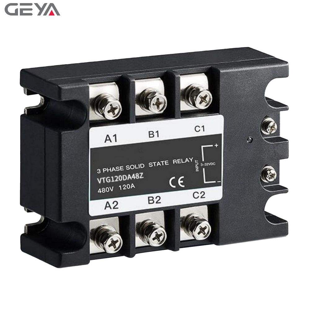 GEYA 10a Solid State Relay Ssr 3 Phase Relay Dust Proof Ac Control for Heating Machine