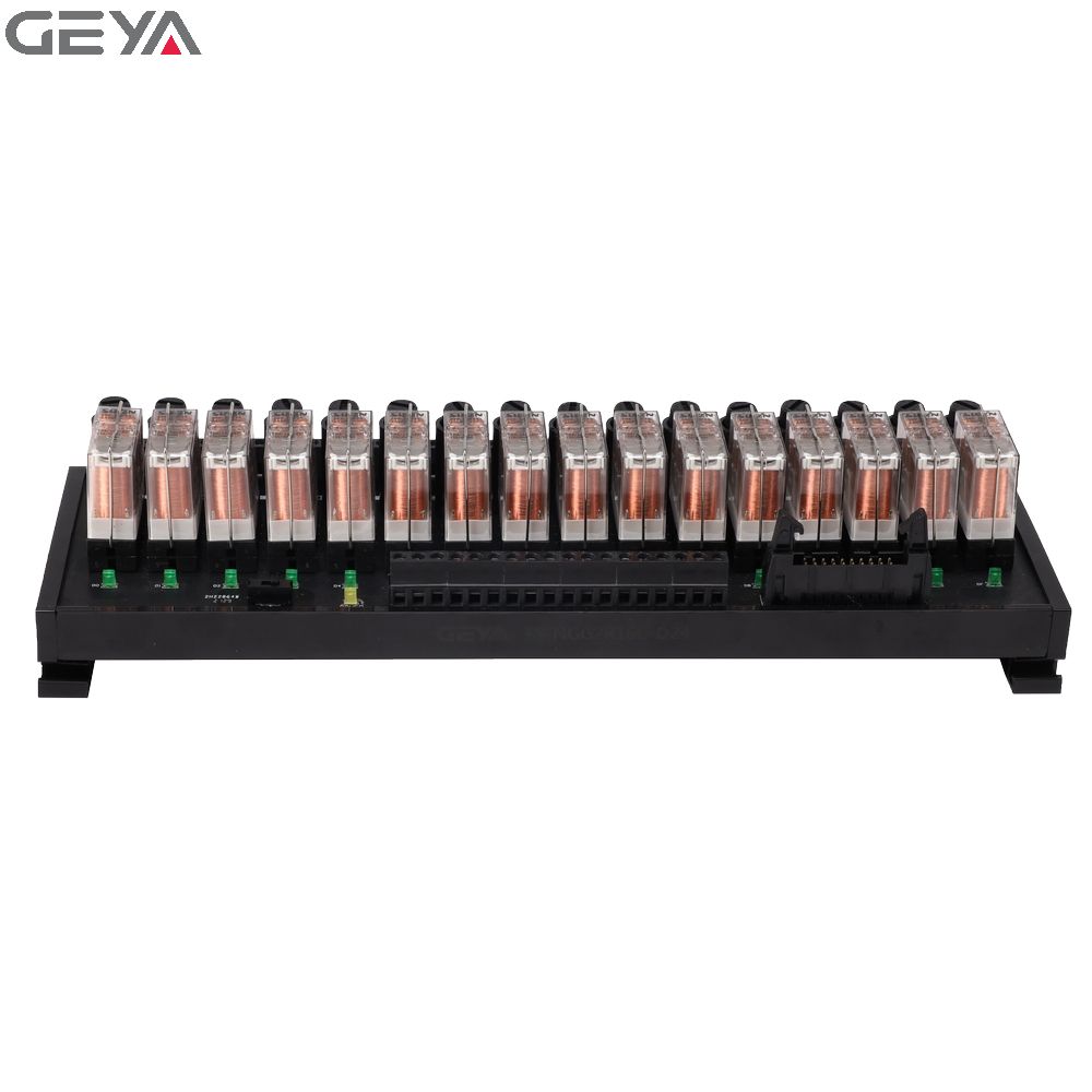 GEYA FY-NGG2R-16C+Fuse 16 Channel Relay Module with Fuse Protection 24VDC Relay