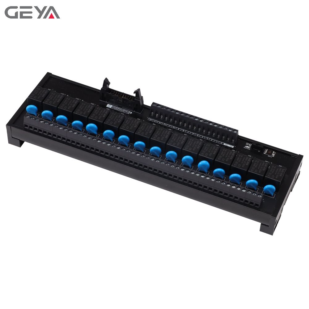 GEYA FY-T73-16C-12V 24V Din Rail 16 Channel Relay Module PLC Automation Control PLC Controller 5V 12V 24V