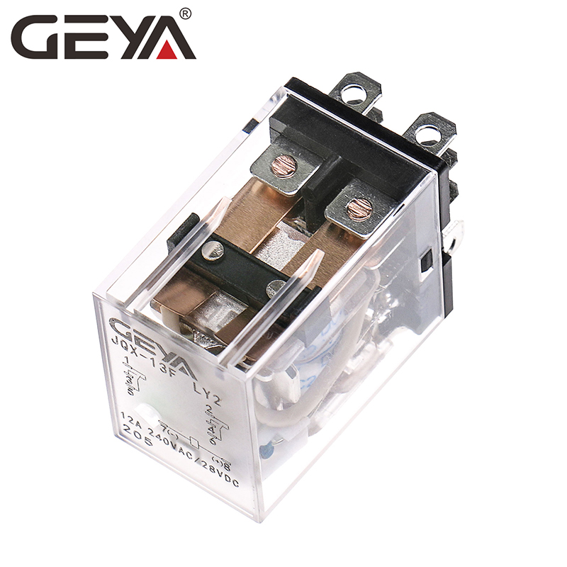 GEYA Electromagnetism Electromagnetic Relay JQX-13F LY2 DC 5V 12V 24V 36V 110V 220V 8 Pin General Purpose Relay With CE
