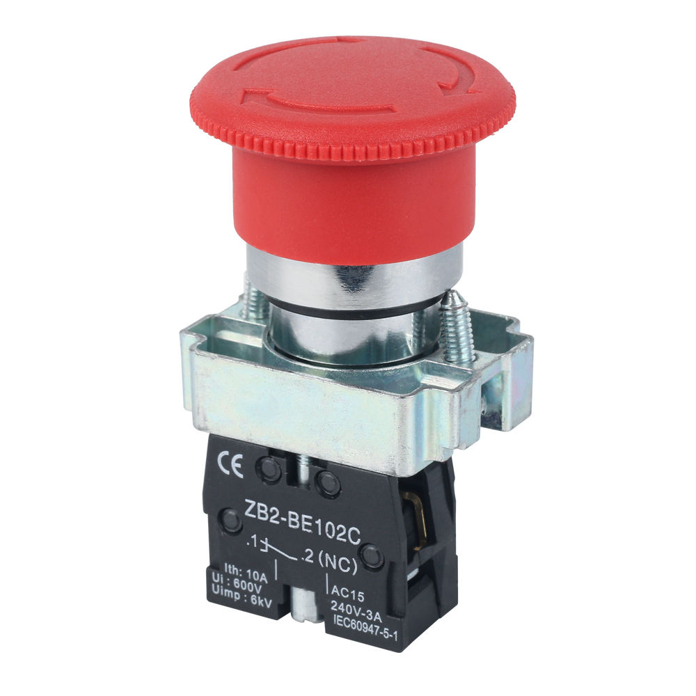 GEYA GCB2 10a Module Emergency Stop Push Button Switch 1NC 30mm 40mm 60mm