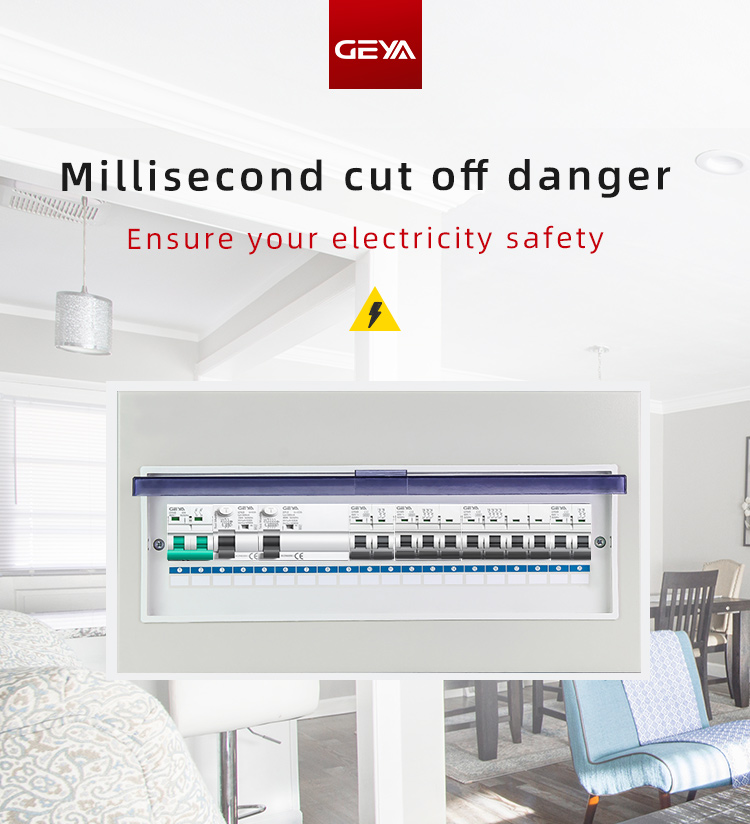 GEYA Arc Fault 24v Miniature air 48v Dc Vacuum 16a Ac Circuit Breaker Mccb case Rccb Mcb Smart Doma41 Circuit Breaker 2p Lockout