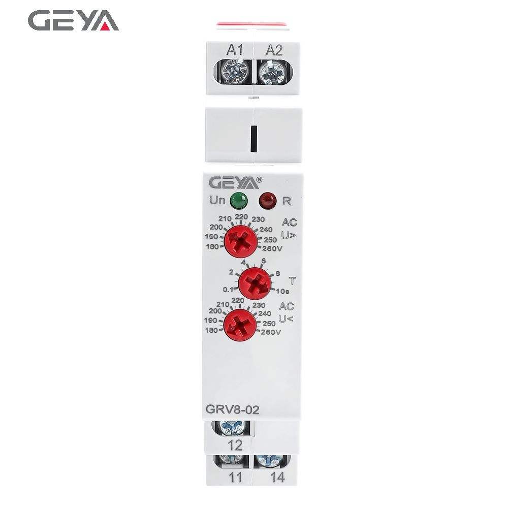 GEYA GRV8-02 A220 Single Phase Overvoltage and Undervoltage Monitoring Relay