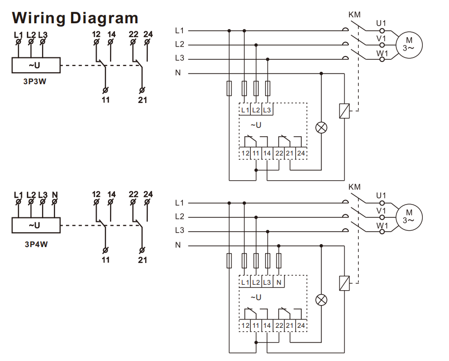 GEYA GRV8-25 Voltage Monitoring Sensitive Relay Voltage protection Relay 3 Phase Over and Under Voltage Protector