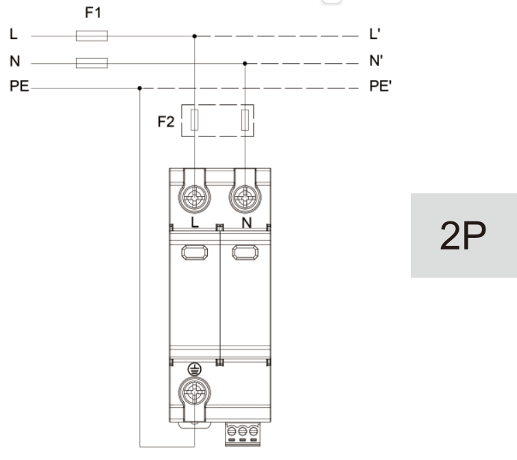 GEYA Surge Protective Device GSP9-D20  20ka 275V 2P Low Voltage Spd 20 Surge Arrester