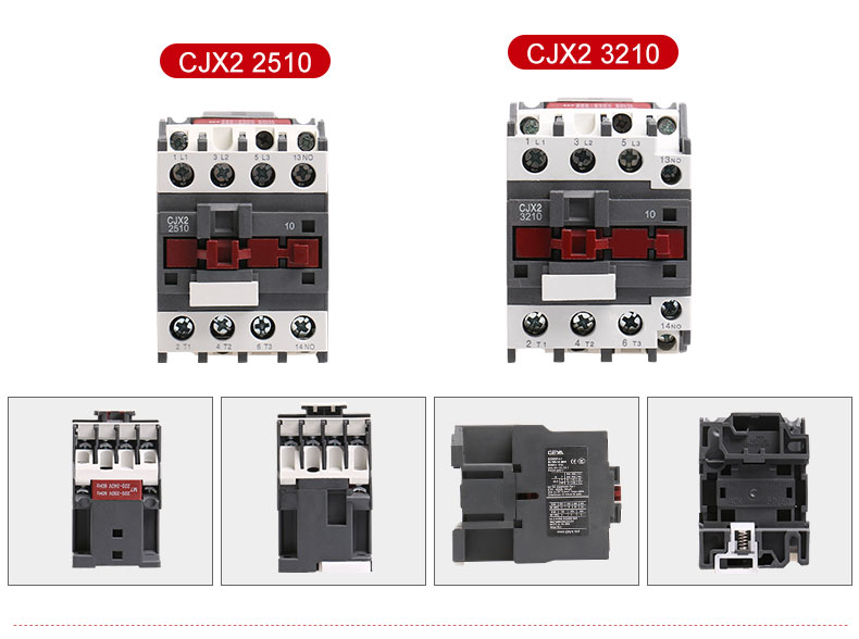 GEYA CJX2-1810 LC1D-1810 IEC 60947-1 9-95A 3P 4P Magnetic 3 Phase AC Power Contactor Cjx2 18 Price 24V-440V Lc1 D1810 Contactor