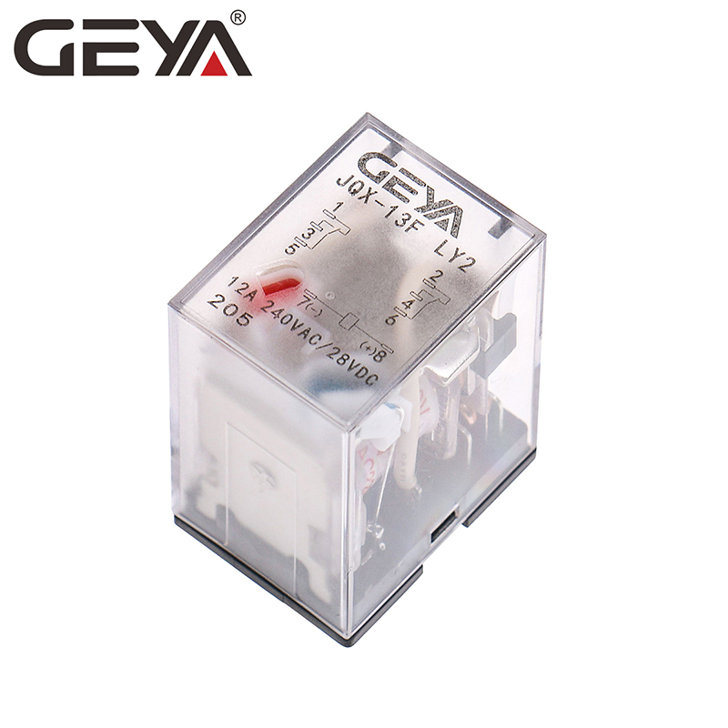 GEYA JQX-13F LY2 AC 12A 48V 8 Pin Electronic Electromagnetic Relay Switch General Purpose Relay