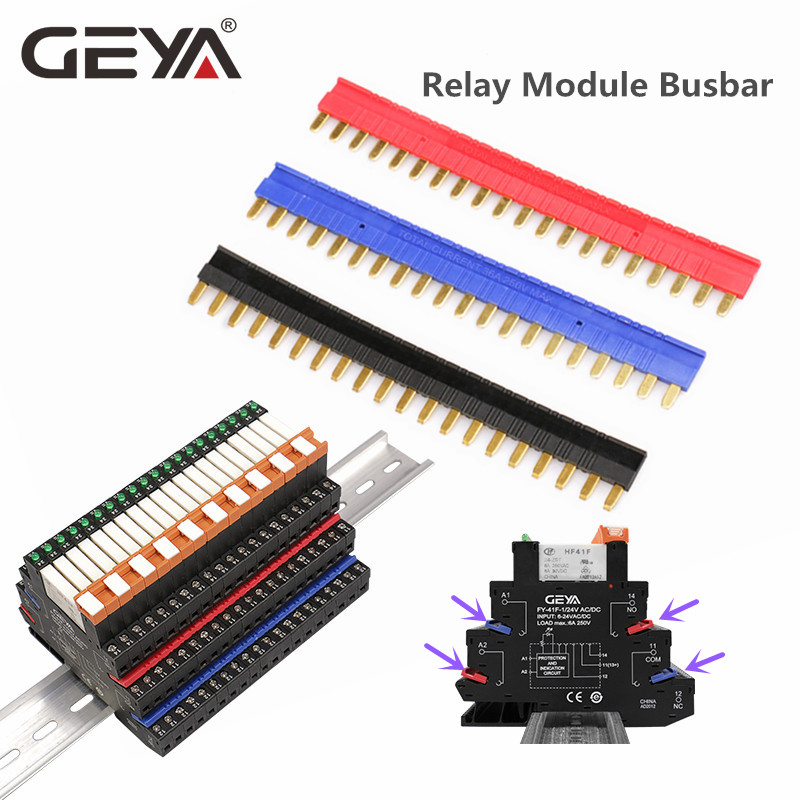 GEYA FY-41F-3 Din Rail Hongfa Relay with Socket 1 CO Relay Module 12VDC or 24VDC Relay Module