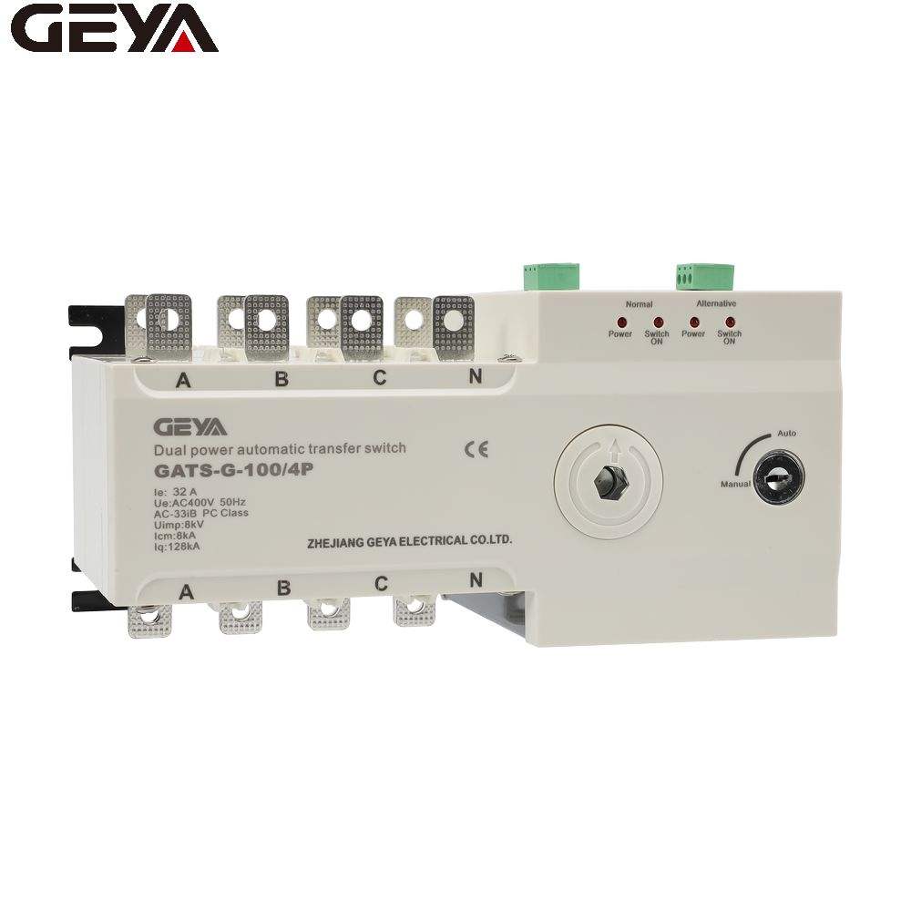 GEYA GATS-G-ST 4P 16-100A  Ats Transfer Switch Manual 100 Amp Automat Transfer Switch 63a Automatic Changeover Switch Images