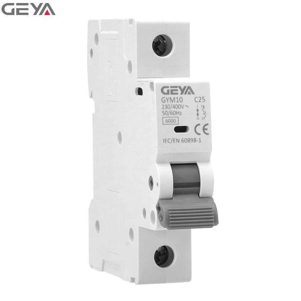 GEYA Modular Din Rail MCB GYM10 6KA 220V 63A 1Phase Miniature Circuit Breaker