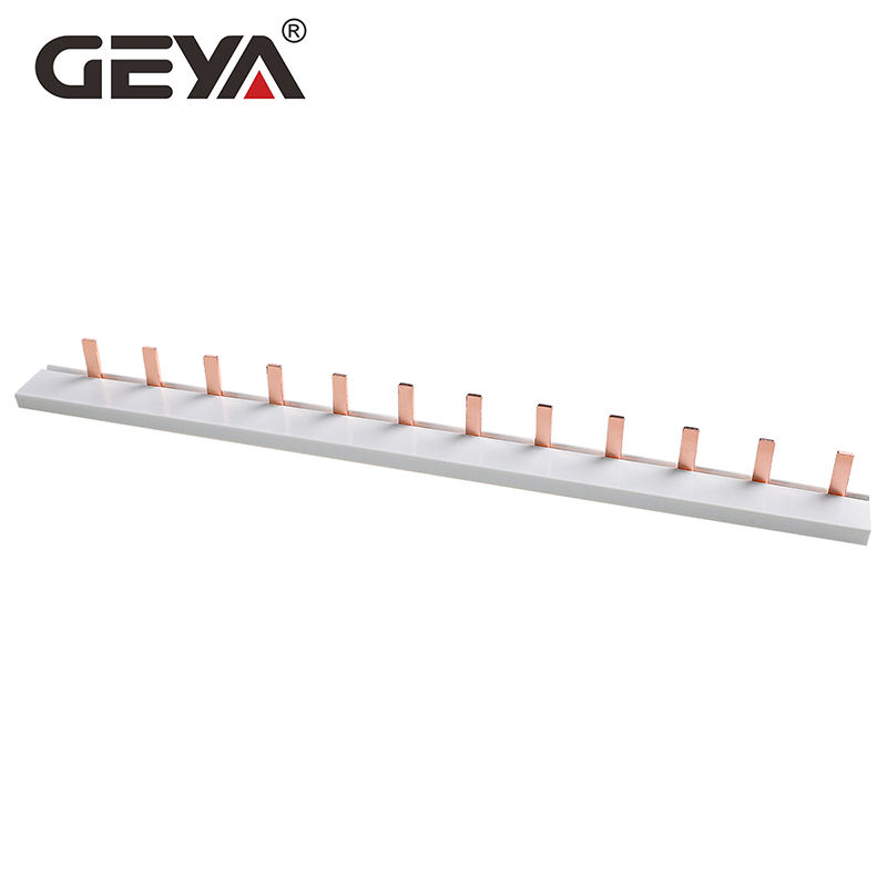 GEYA Pin 1P-12 63A Wholesale China Inverter Factory 1p 63A Earth Electric Copper Bus Bar Busbar Price Fork U Type Bus Bar