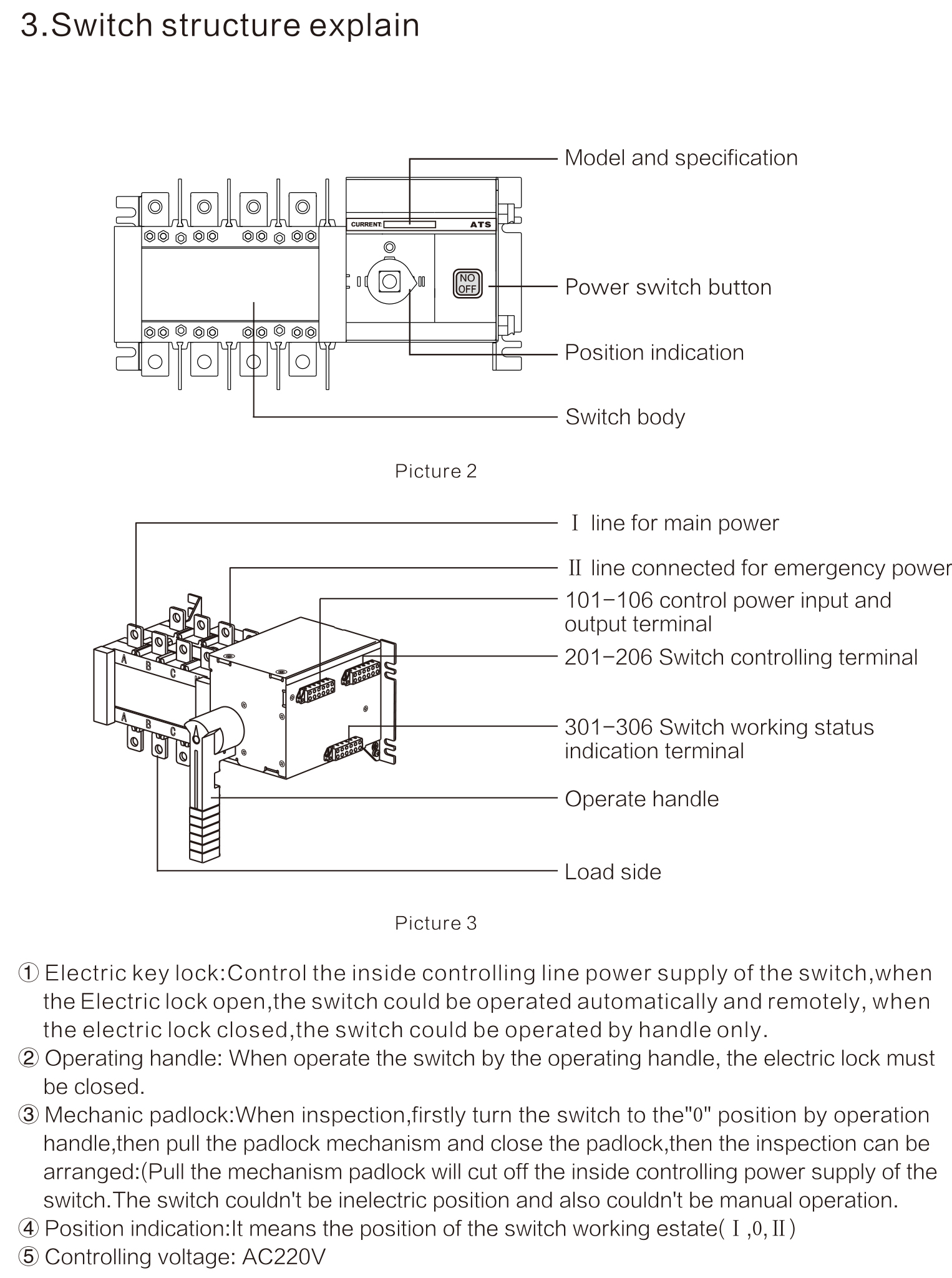 GEYA 690v 800v 8kv AC400V 8KA 17KA 26KA 67.5KA Generator Dual Power Automatic Transfer Switch 4P 400V 100A ATS